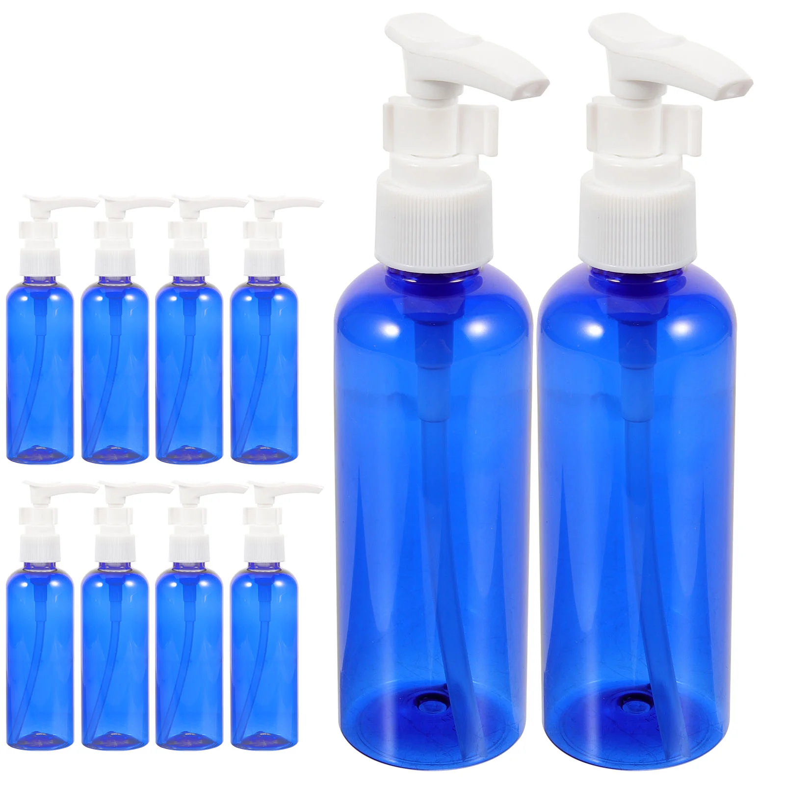 

10 Pcs Pump Lotion Bottle with Round Shoulder Spigot Shampoo Dispenser Handwash Liquid Soap Shampoos Emulsion Empty