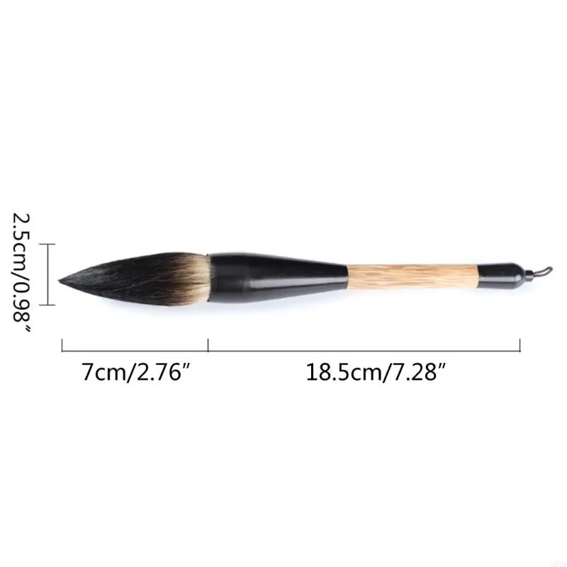 G8TA Bàn chải thư pháp Trung Quốc cho bức tranh lớn màu nước Kanji thư pháp