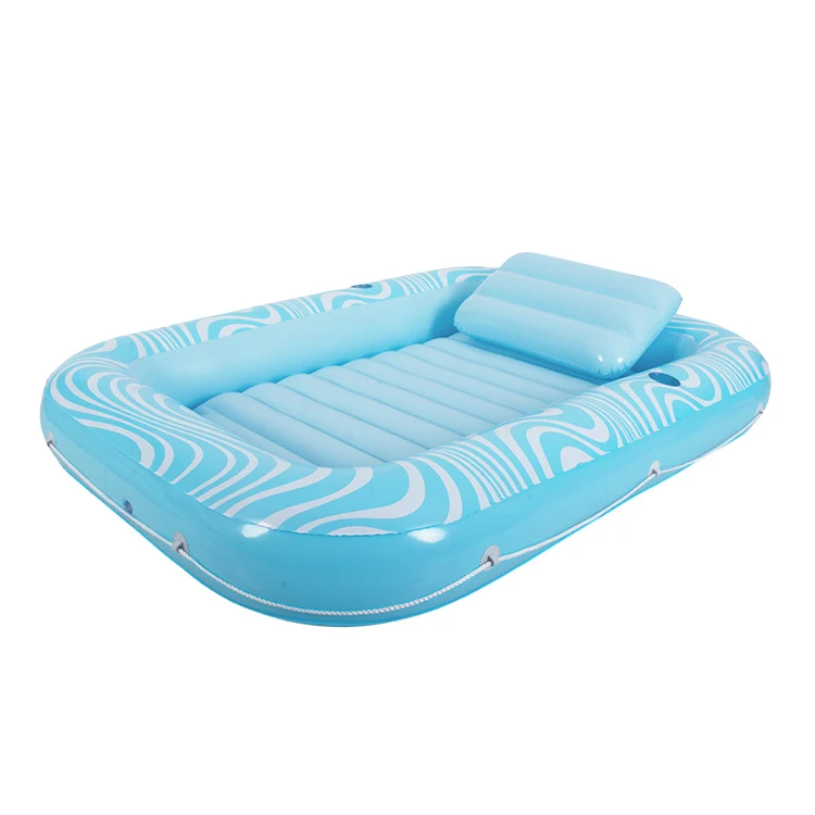 

Inflatable Tanning Pool Lounger Float 4 in 1 Sun Tan Tub Sunbathing Pool Lounge Raft Tanning Bed Mat Pad for Adult