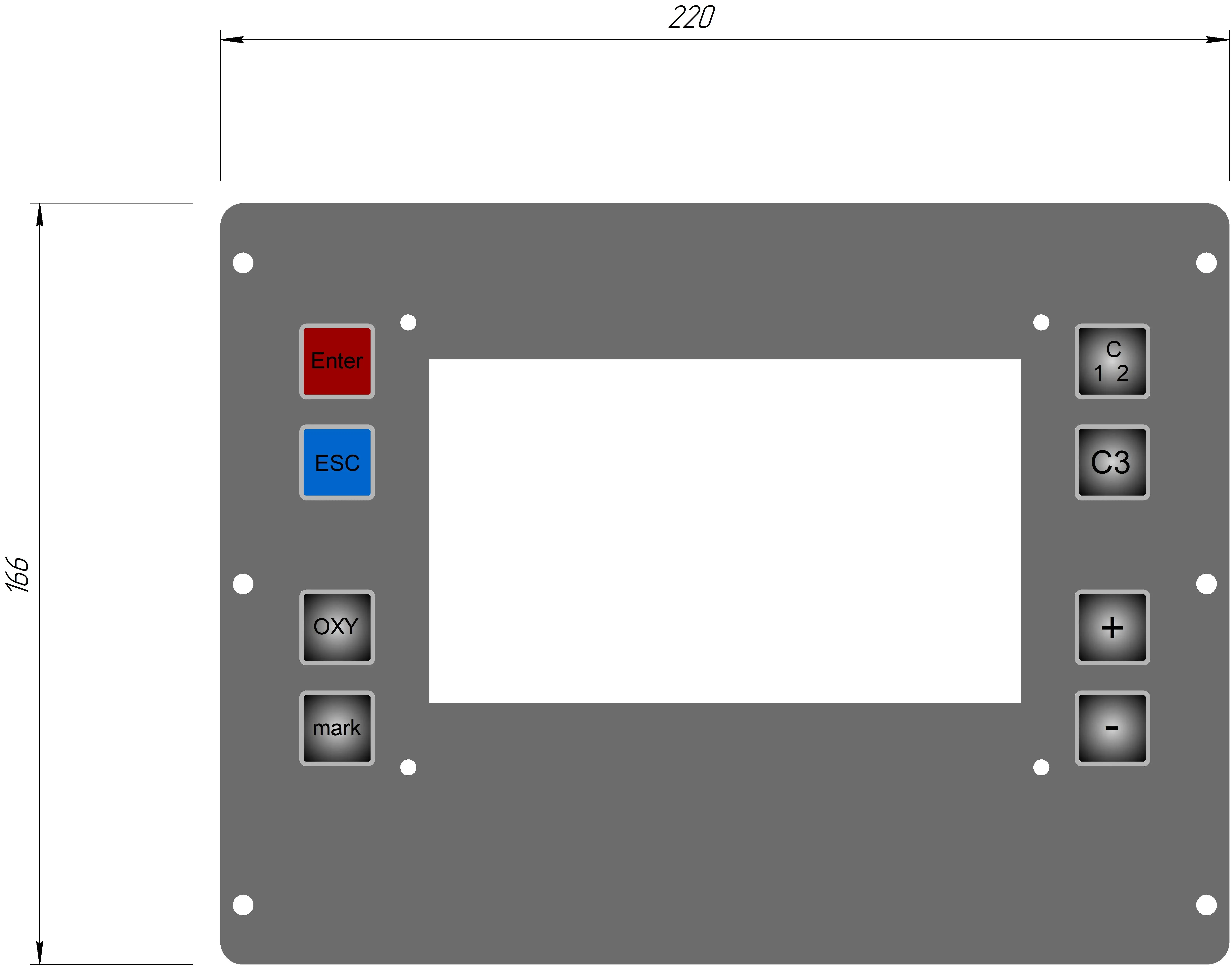 Manufacturer customized Button film processing membrane switch keys PVC PC PET panel label surface pasted with facial mask label
