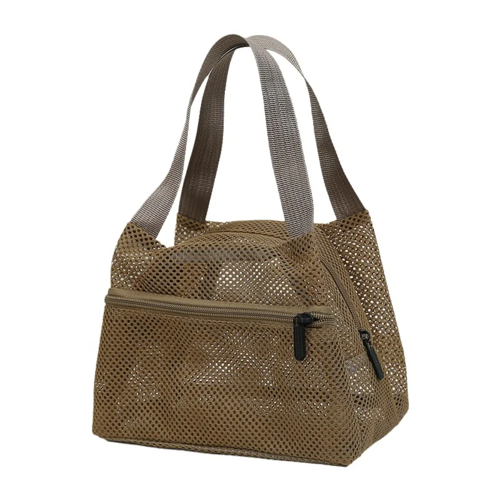 

Portable Mesh Beach Bag Multifunctional Large Capacity Shower Cosmetic Bag Toiletries Organizer Clear Travel Wash Bag Gym