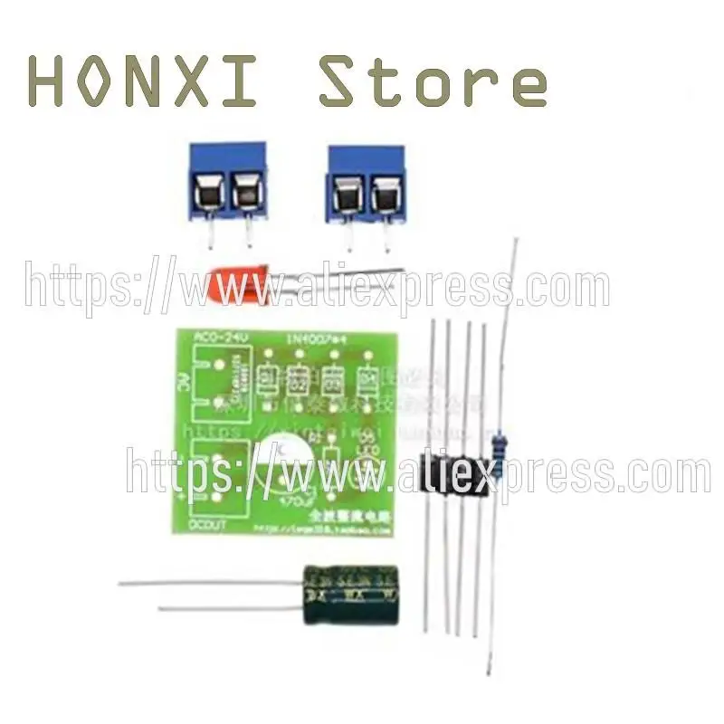 Composants de la suite de cartes de circuit imprimé, pont redresseur 1N4007, interrupteur d'alimentation AC à DC, onde complète, 2 pièces