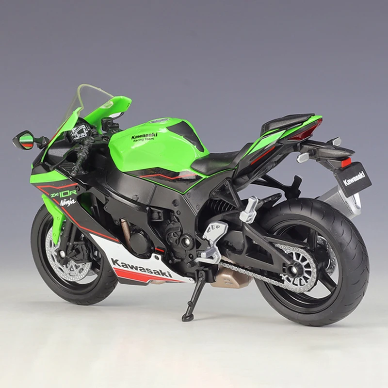 1:12 Scale Diecast Alloy Kawasaki Ninja ZX-10R Heavy-duty Motorcycle Toys Cars Model Classics Adult Souvenir Gifts Display