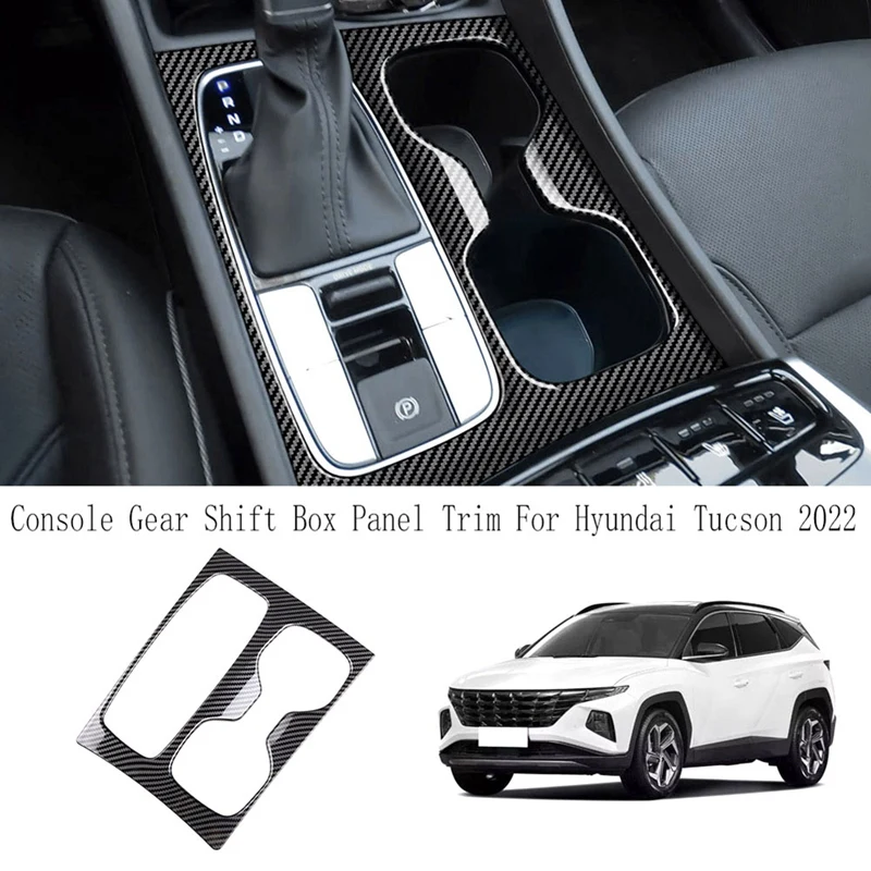 Car Console Gear Shift Box Panel Trim Frame Sticker For Hyundai Tucson 2022 Gear Panel Covers Replacement Accessories