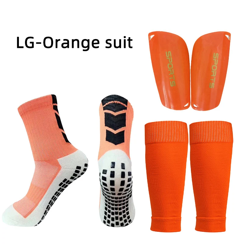 1 Kits Hight Elasticity Shin Guard Sleeves For Adults Kids Soccer Grip Sock Professional Legging Cover Sports Protective Gear