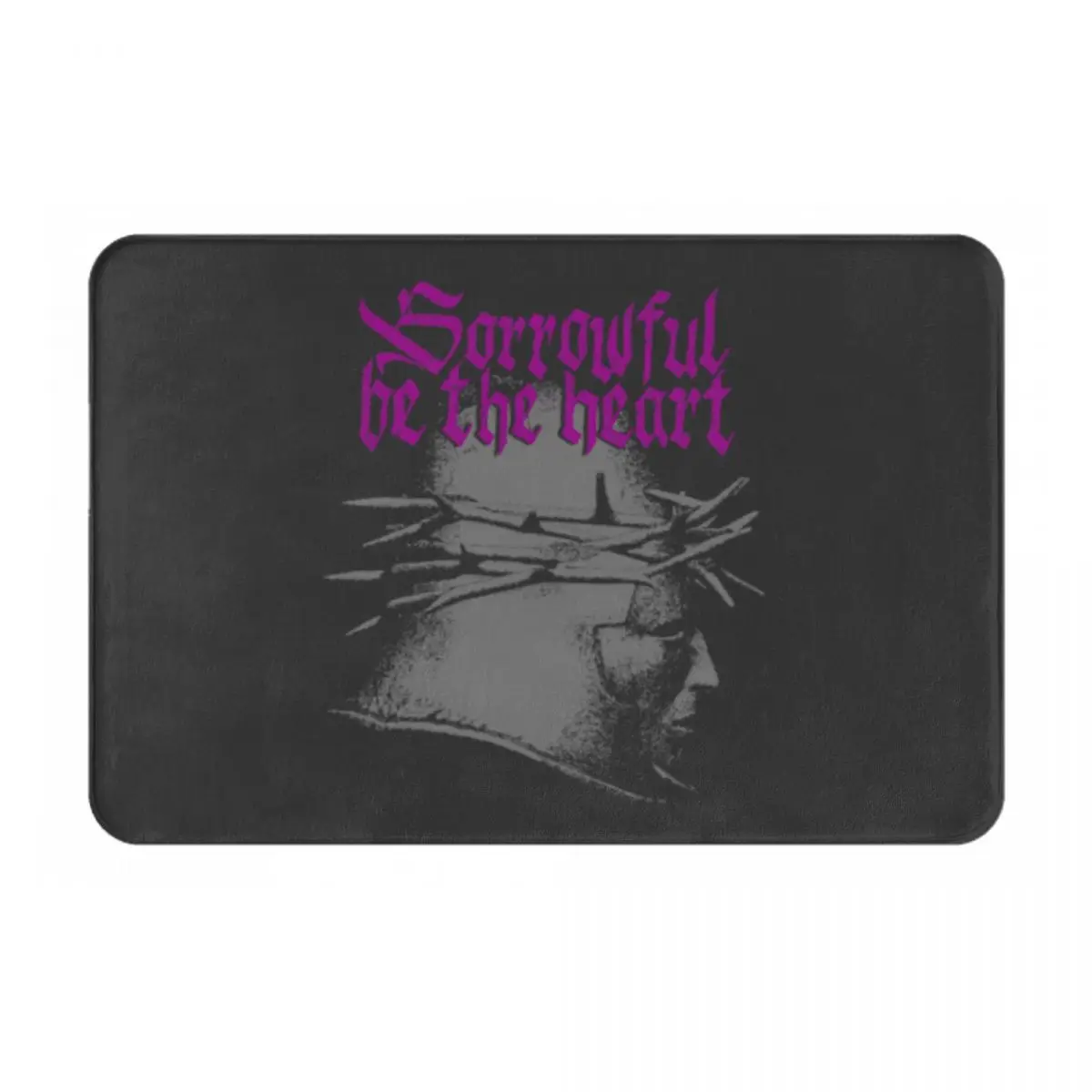 Sorrowful Be The Heart - I Floor Mat, tapis d'entrée pour salon, appartement, villa, grand tapis de hall