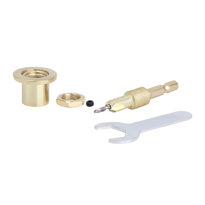6.35mm Schacht Hout Verstelbare Verzinkboor Boor Set 2.8/3.0/3.2/3.5/4mm Hex houtbewerking Boor Router Bit voor Hout