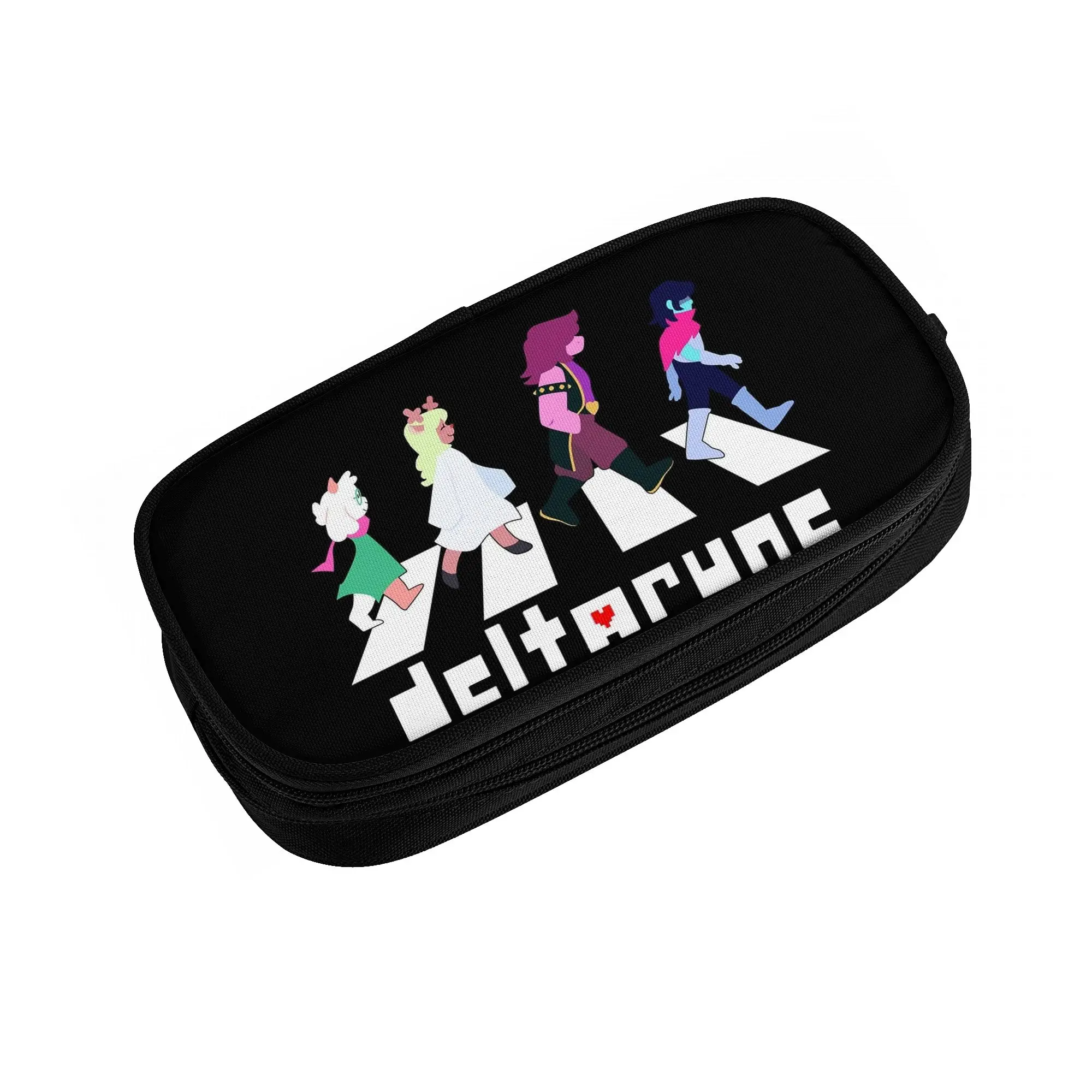 

Deltarune Ralsei, Noelle, Susie, and Kris Abbey Road Pencil Case Bags Kids Big Capacity School Supplies Gift Pencilcases