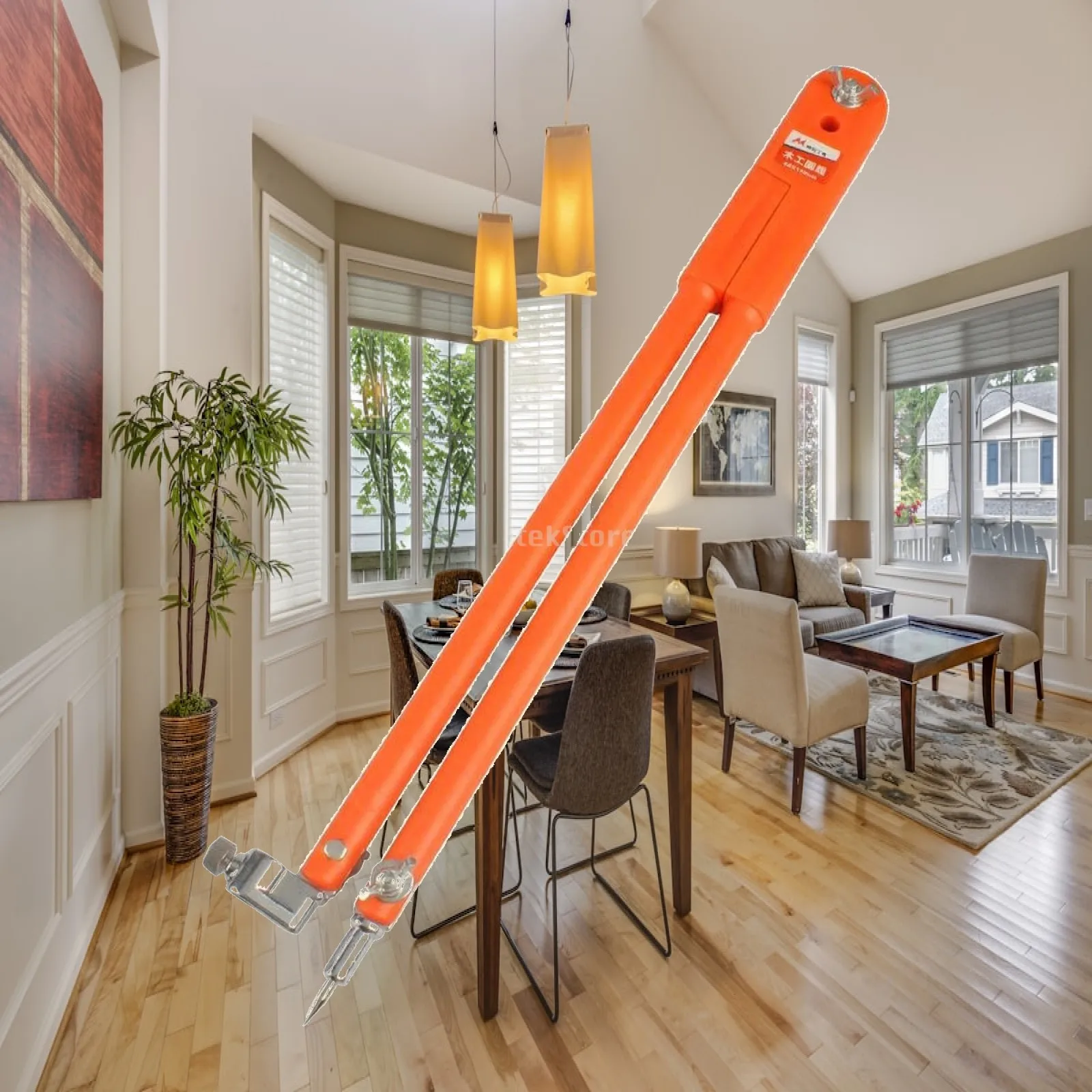 Compas de marquage de précision pour le travail du bois, outil de traçage métallique avec porte-crayon, marqueur de cercle réglable pour la menuiserie