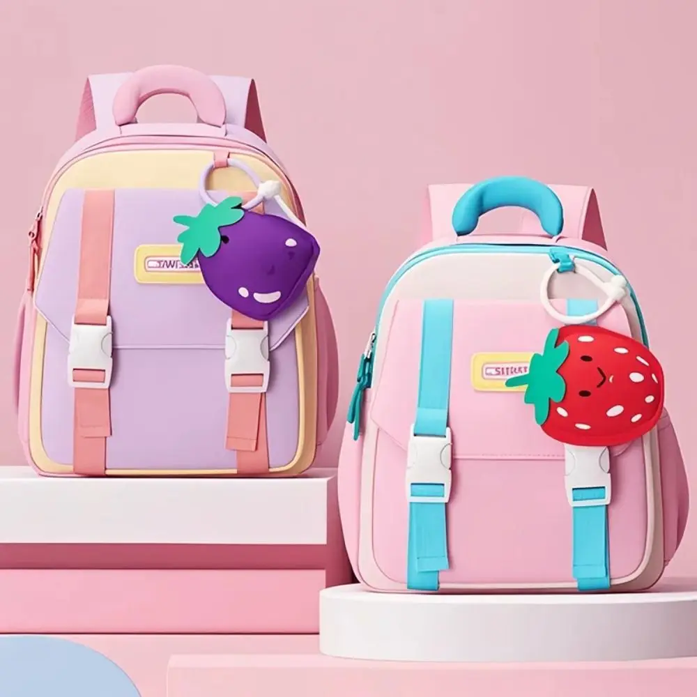 حقيبة مدرسية خفيفة الوزن لرياض الأطفال بأشرطة قابلة للتعديل مقاومة للماء حقيبة ظهر كرتونية للحضانة بسحاب للإغلاق بسعة كبيرة