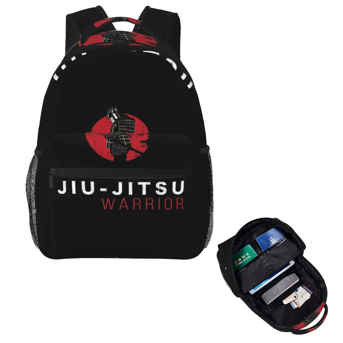 

Jiu-Jitsu Warrior японский Bjj Gi и черный пояс Mma рюкзак Лидер продаж рюкзак для мальчиков и девочек сумка для книг школьная сумка сумки на плечо