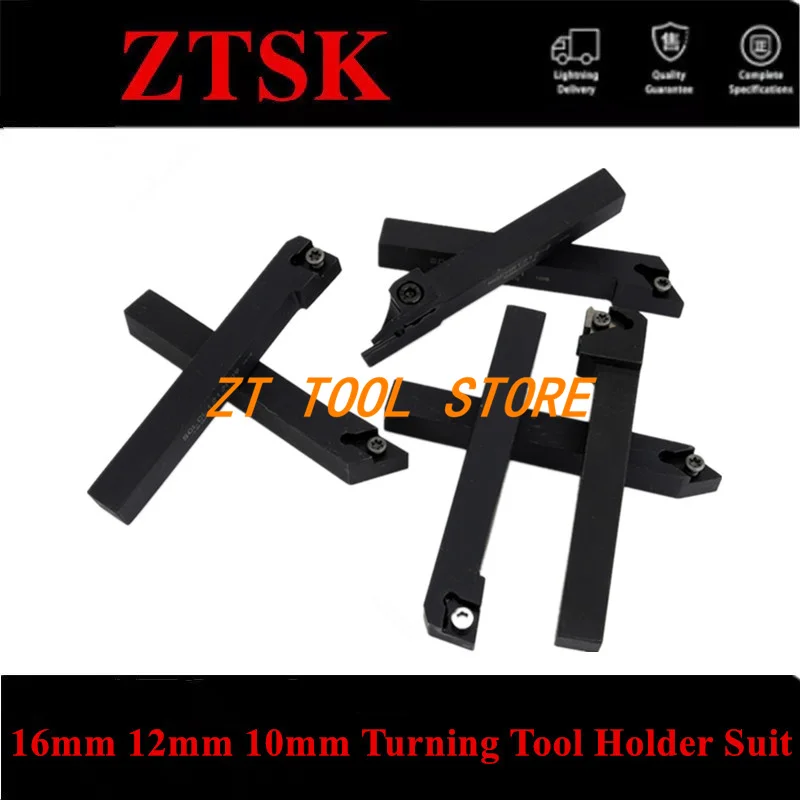 16mm  12mm 10mm Shank Lathe Boring Bar Turning Tool Holder Set With Carbide Inserts With Wrenches For Lathe Turning Tools