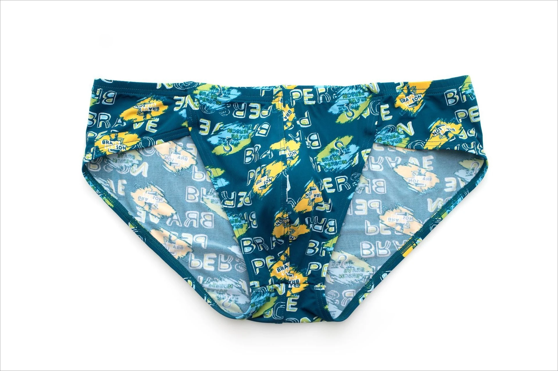 

Men's Pop Art Printed Brief Underwear Bold Comic Style Gays Sexy Low Waist Contoured Pouch Comfort Daily Wear for Men Underpants