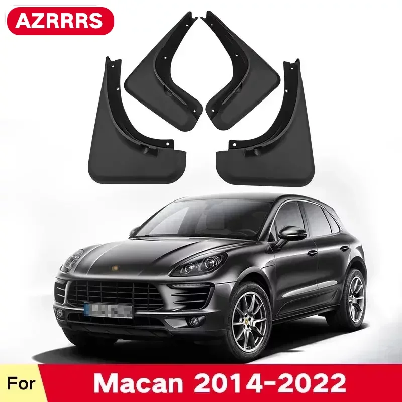 Mud Flaps For Porsche Macan 2014-2022 Splash Guards Fender MudFlaps Front Rear Mudguards Car Accessories