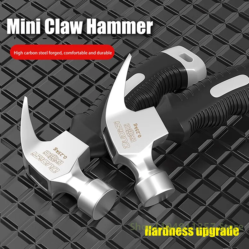 1 Pc Handyman's Mini Claw Hammer - Anti-Slip Grip, Shockproof with Magnetic Tip for Versatile DIY and Woodworking Projects