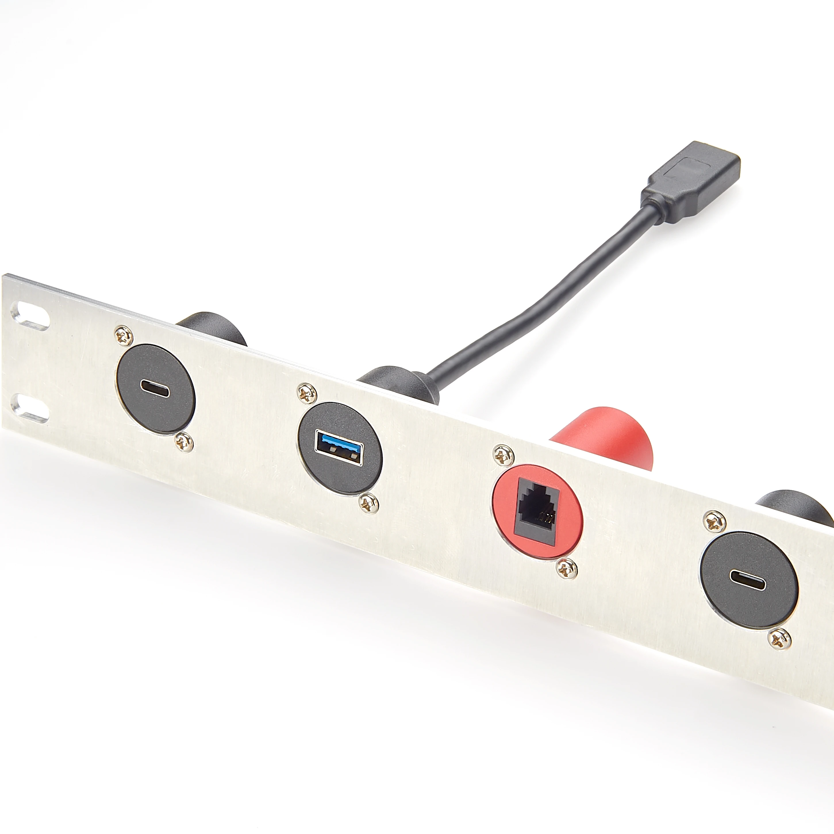 USB 3.0 Panel Mount Adapter USB A Buchse auf Buchse Panel Connector Verlängerungskabel D-Typ/XLR Panel Mount USB 3.0 5 Gbit/s