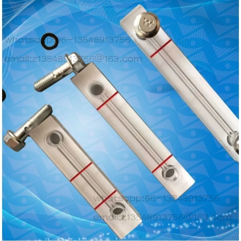 Screw Machine Rectangular Oil Viewing Mirror Center Distance 90 Level Gauge Oil Level Gauge Air Compressor Accessories