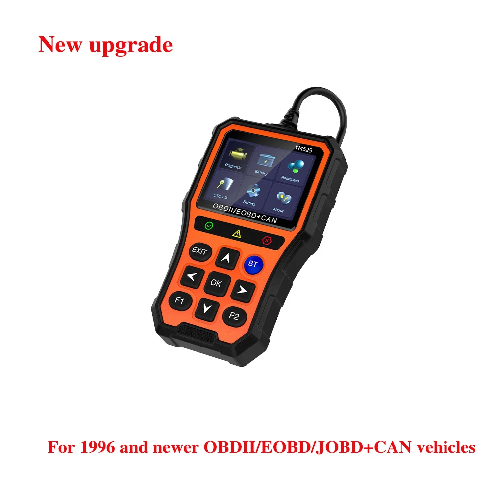 OBD2 YM529 Professional Car Diagnostics Tools Quick Clearfault Code Estinated Battery Life Engine Fualt Diagnostics