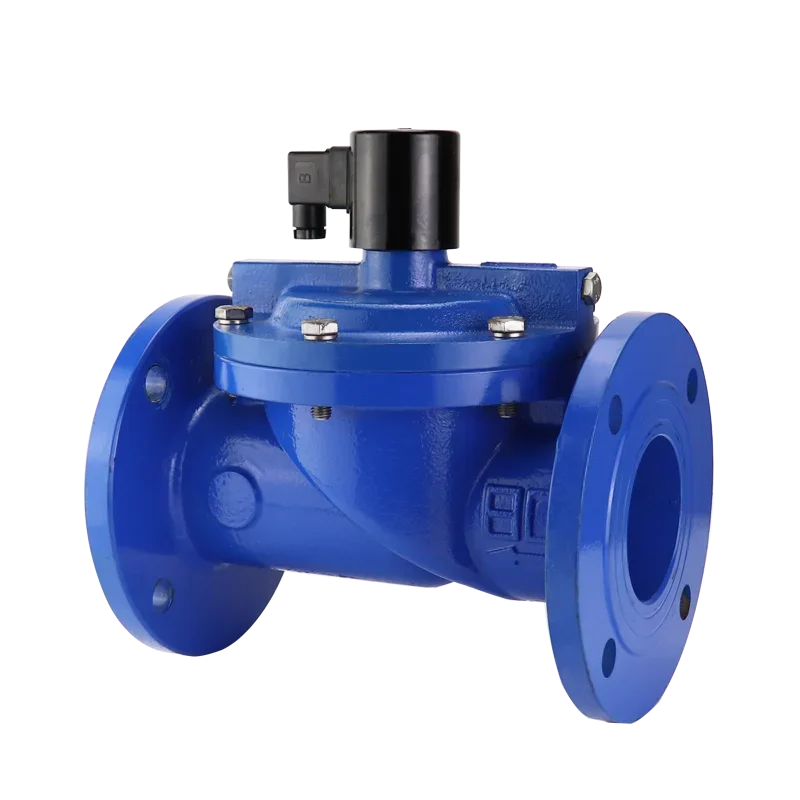 

12V 24V 110V 220V 240V 4inch DN100 Flange Normally Closed Open Diaphragm Magnetic Control Cast Iron Water Solenoid valve