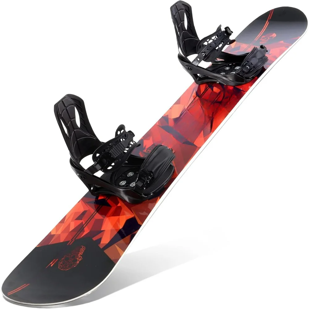 Snowboard & Binding Set Sizes - Best Terrain, Two-Way, Mixed Profile Skis, Bindings, Suitable for All Grades, Snowboarding