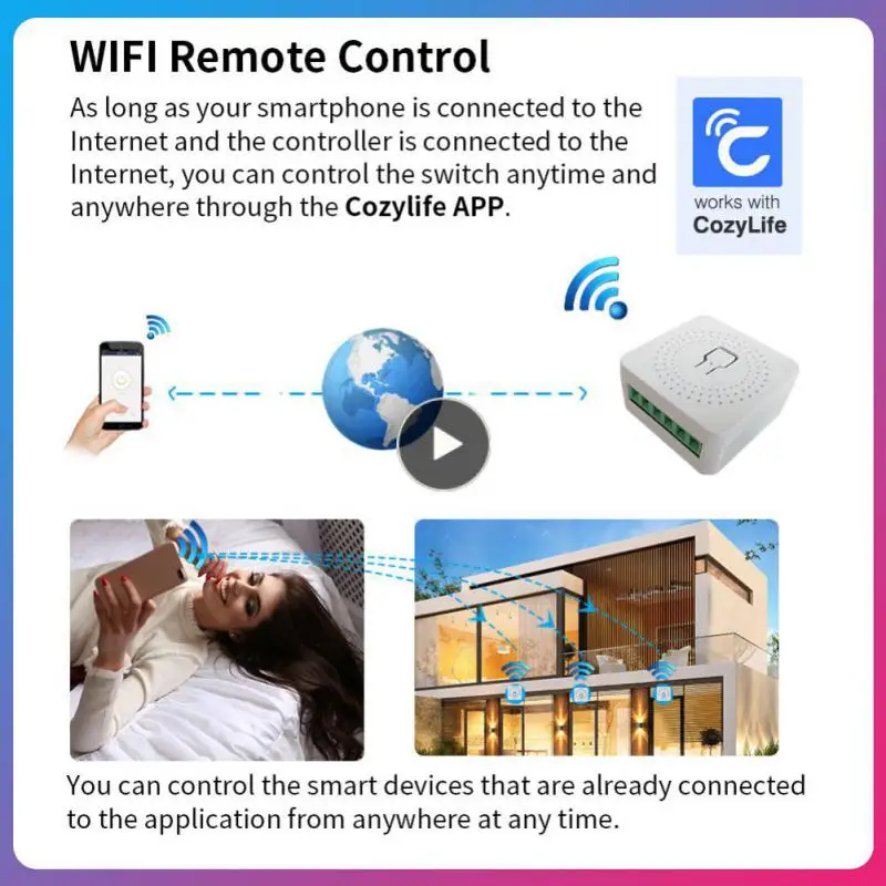 

Mini Breaker Cozylife And Homekit Disconnector -off Device 16a Wifi Remote Control Switch Ac100-240v Smart Home