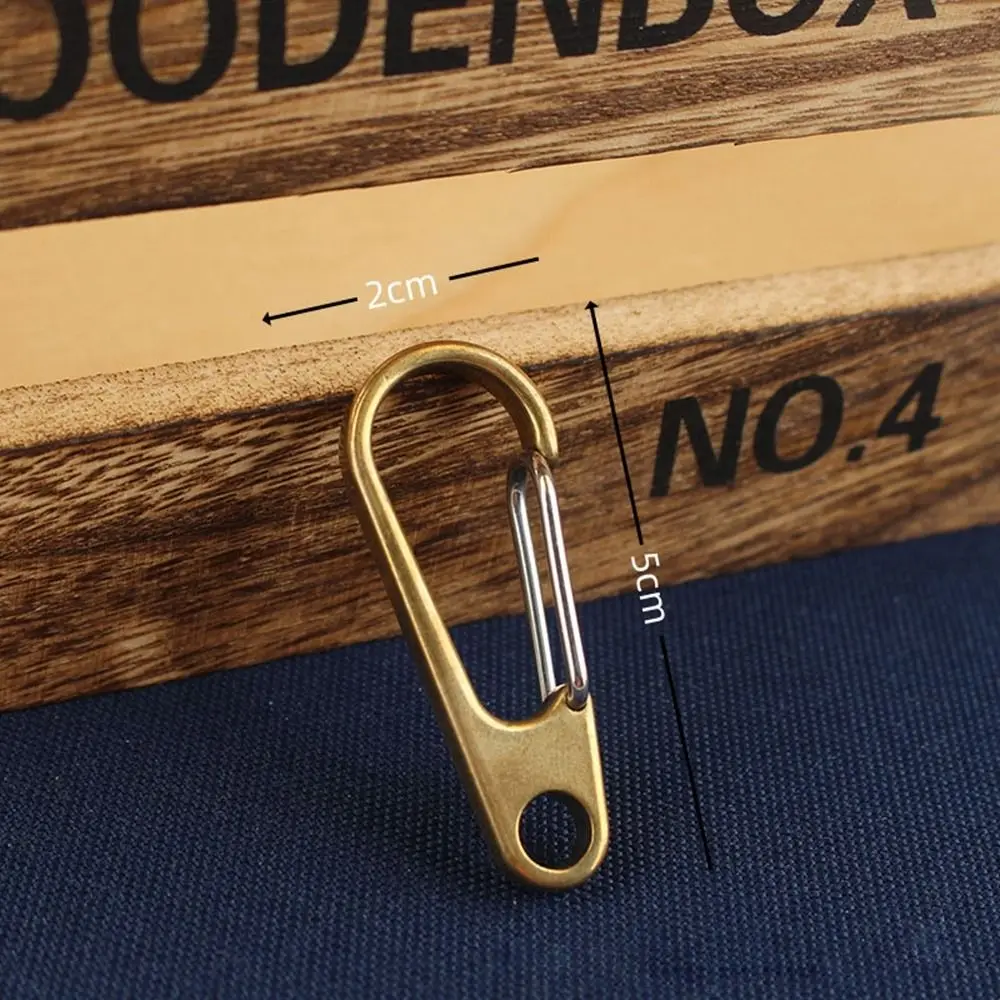 New Accessories Brass Keyring Buckle Quick Release EDC Keyring Set Carabiner Outdoor Tool