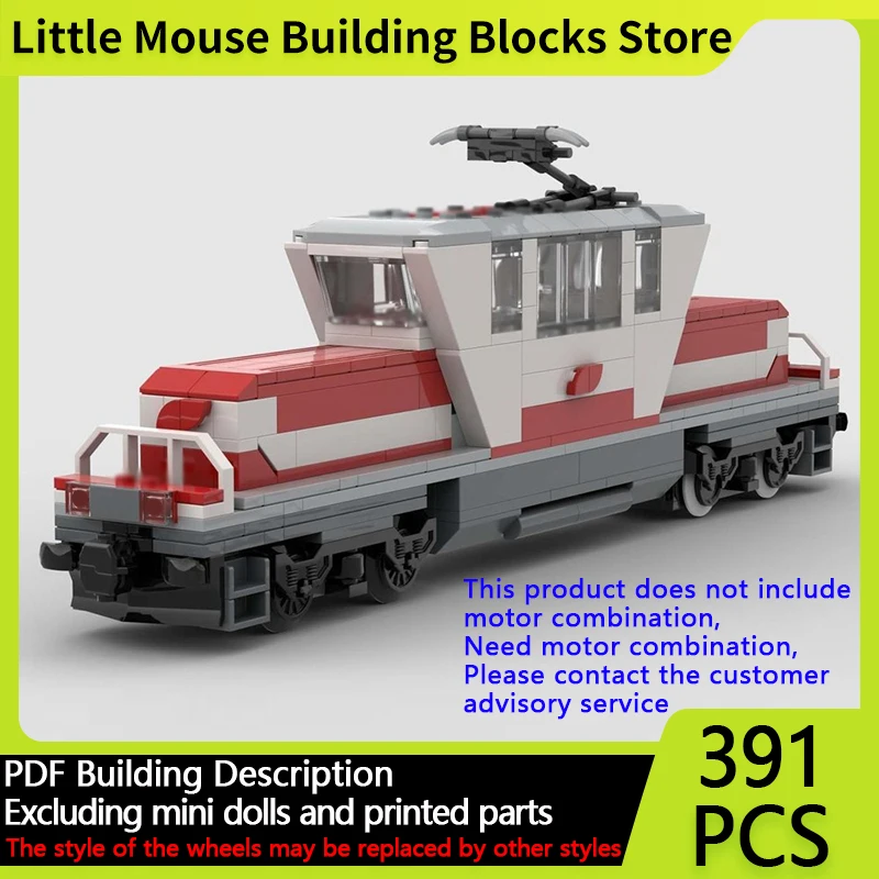 

City Car Model MOC Building Bricks Austrian 1163 Shunter Locomotive Modular Technology Gifts Holiday Assemble Children Toys Suit
