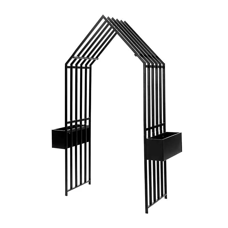 New Chinese decorative arch planting flower box rose windmill jasmine climbing vine grape stand wisteria flower stand