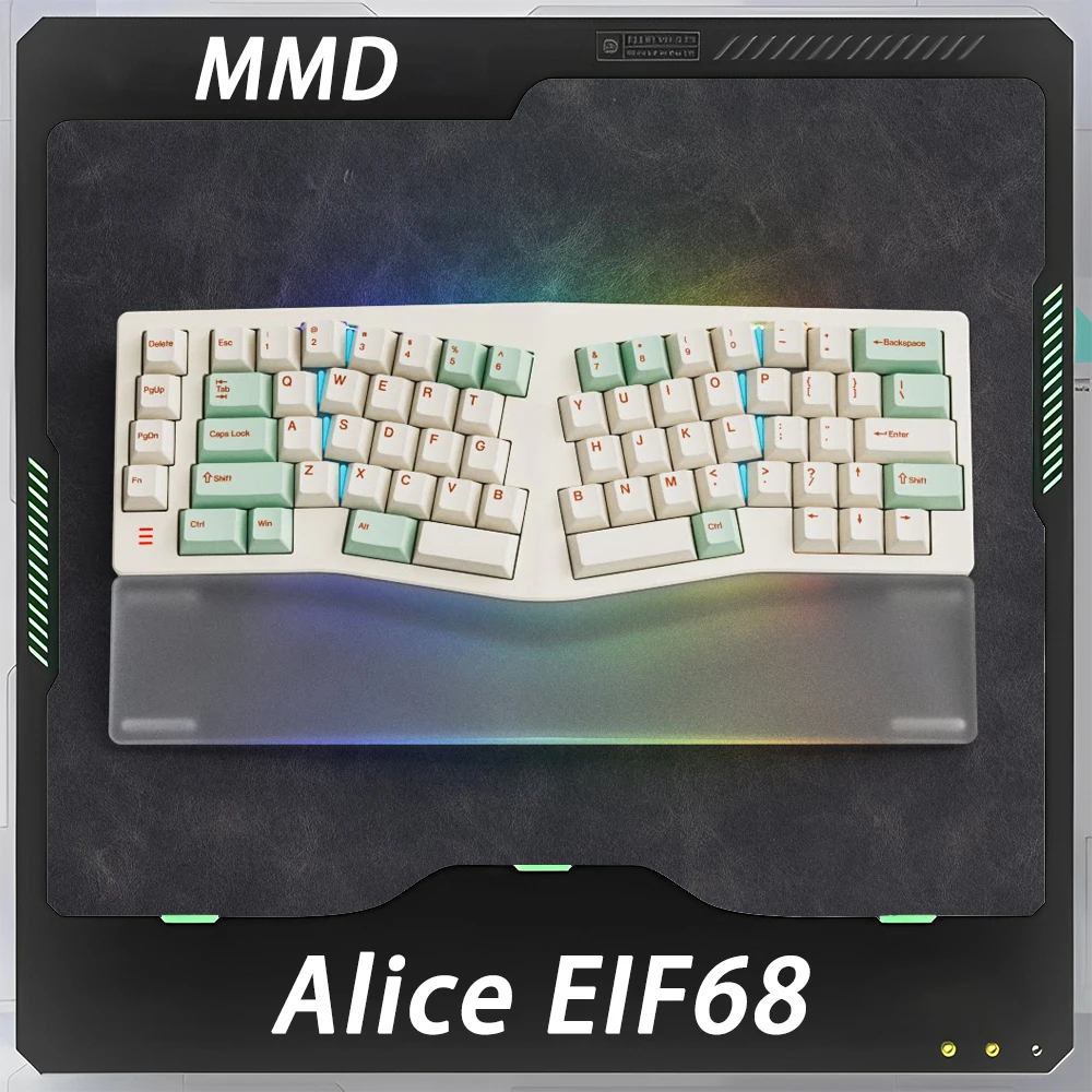 MMD Alice EIF68 Wireless Mechanical Keyboard Tri-Mode Aluminum Block Hot-swappable Gaming Keyboard Ergonomics E-sports Gifts