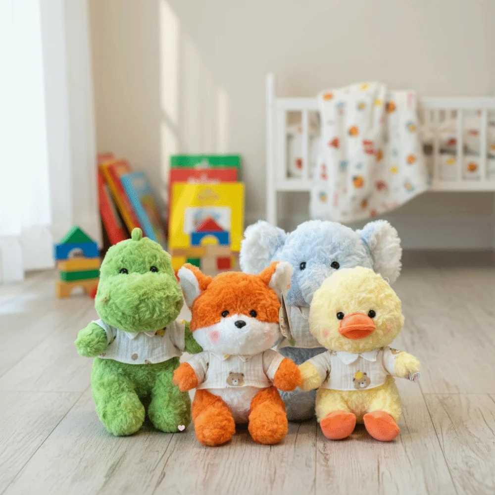 

New Style Pajama Clad Stuffed Plush Animals Cute Dinosaur Soft Cartoon Plush Toy Stuffed Doll Children Gift