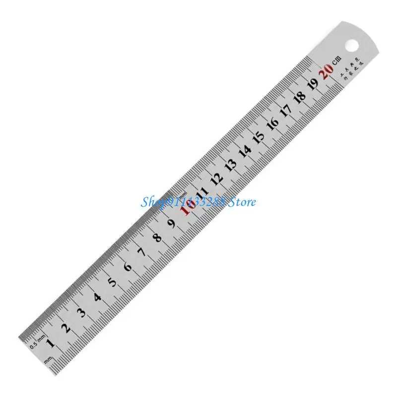 G88D Stainless Steel Rulers Metal Rulers Precisions Rule Double Side Metric Imperial Precisions Straight Measuring Tool