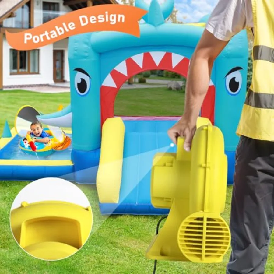 380W 0.5HP Air Blower for Inflatables: Commercial Electric Blower Designed for Continuous Operation to Inflate Bounce Houses Bo