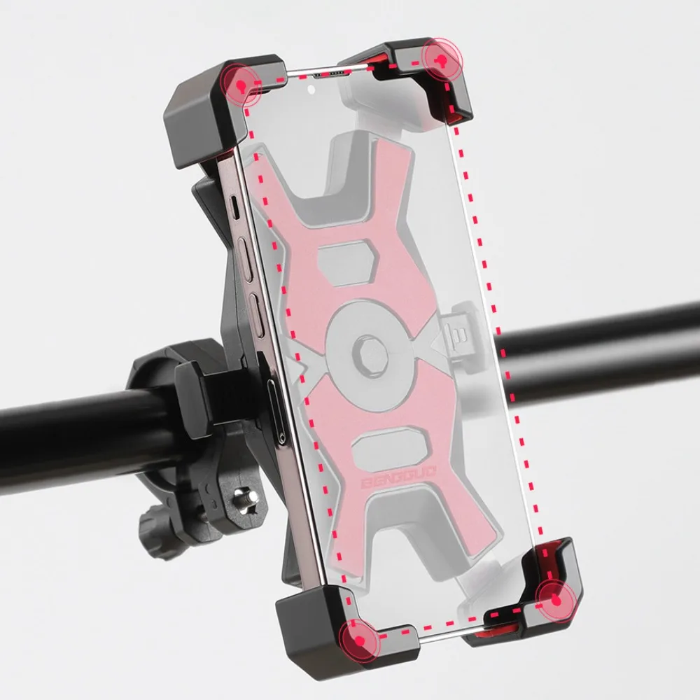 Adjustable Bicycle Cell Phone Bracket Non-slip Innovative Cycling Mobile Phone Holder Universal Shockproof