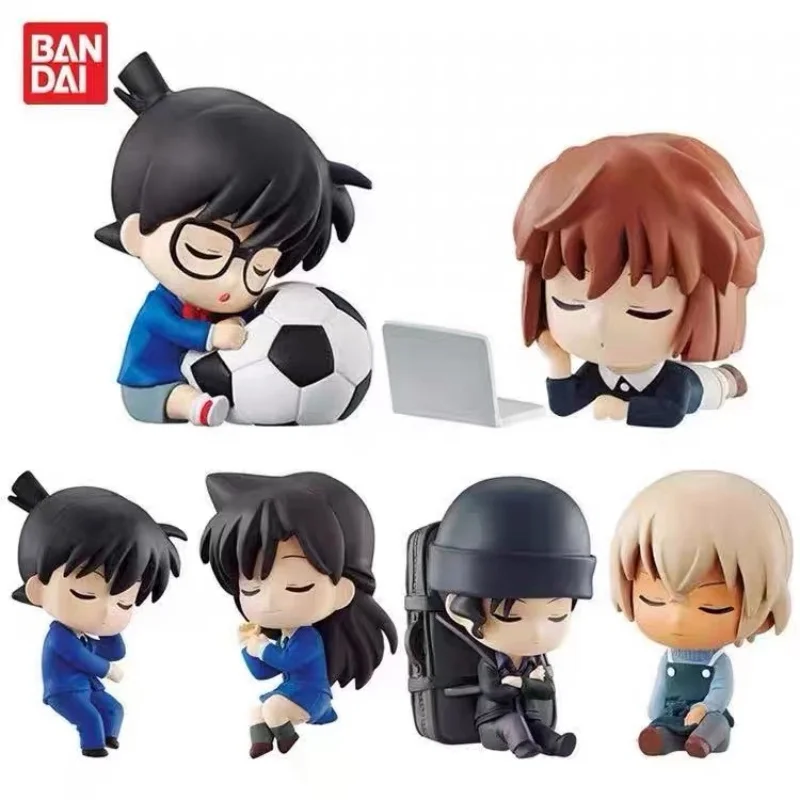

Genuine Bandai Detective Conan Twisted Egg Sleep Squad, Kobayashi Shinichi, Haibara Ai'An Room Transparent Ornament Figure Toys