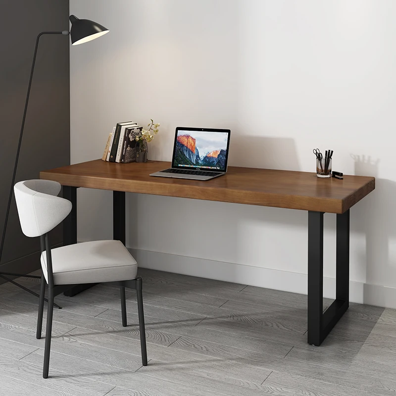 Study Modern Office Table Wooden Studio Nordic Simple Office Table Wood Industrial Escritorios De Ordenador Home Furniture