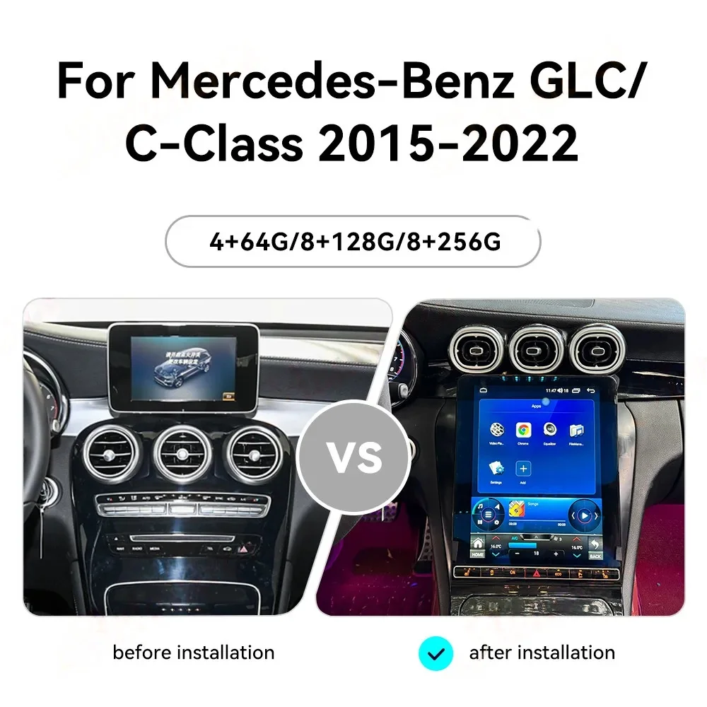 2025 New For Mercedes-Benz GLC 2015-2022 Android Multimedia Player Wireless Carplay Car GPS Navigation Stereo Head unit