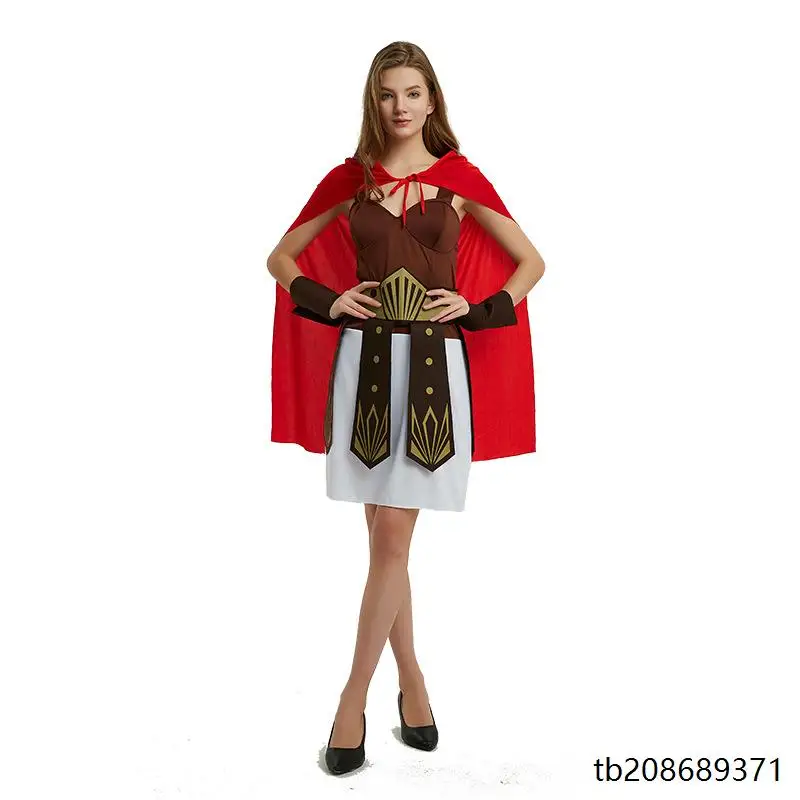 loween Cosplay Kids Parent Child Clothes Ancient Roman Warrior Sword Sparta Fem Warrior Outfit Traditional Chinese Stag...