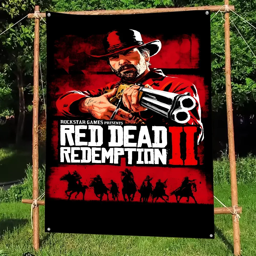 

Game Red Dead Redemption Flag DIY Flag For Family Group Party Living Room Home Dorm Decor Wall Art Decor Banner