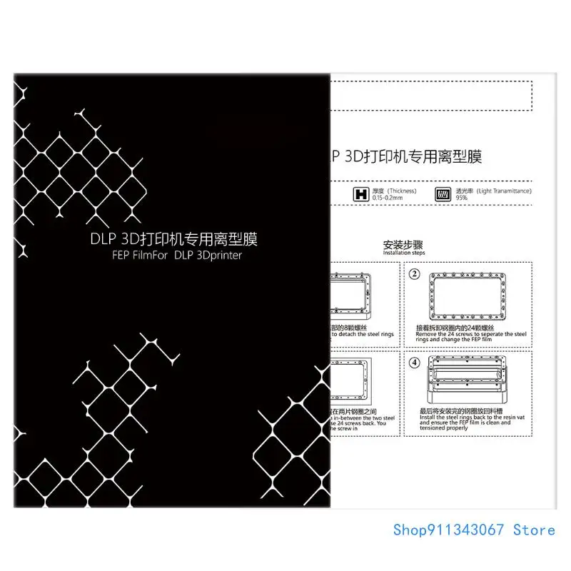 Fep Light Curing Lcd Release Film Photosensitive Uv Resin Film 3D Printer Parts Drop shipping