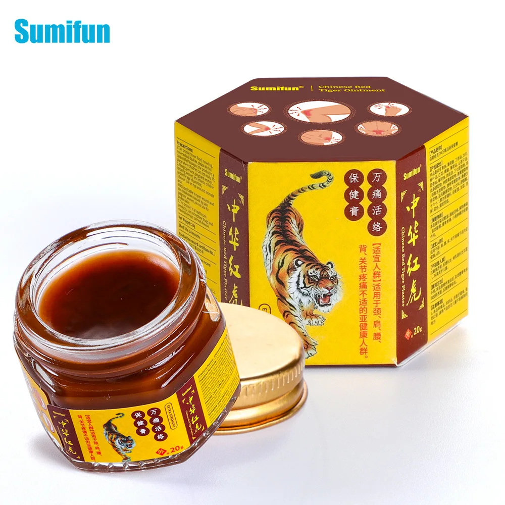 Crema para aliviar el dolor de tigre rojo, yeso analgésico para artritis reumatoide, articulación de rodilla, dolor muscular, ungüento para el cuidado de la salud, masajeador de pies