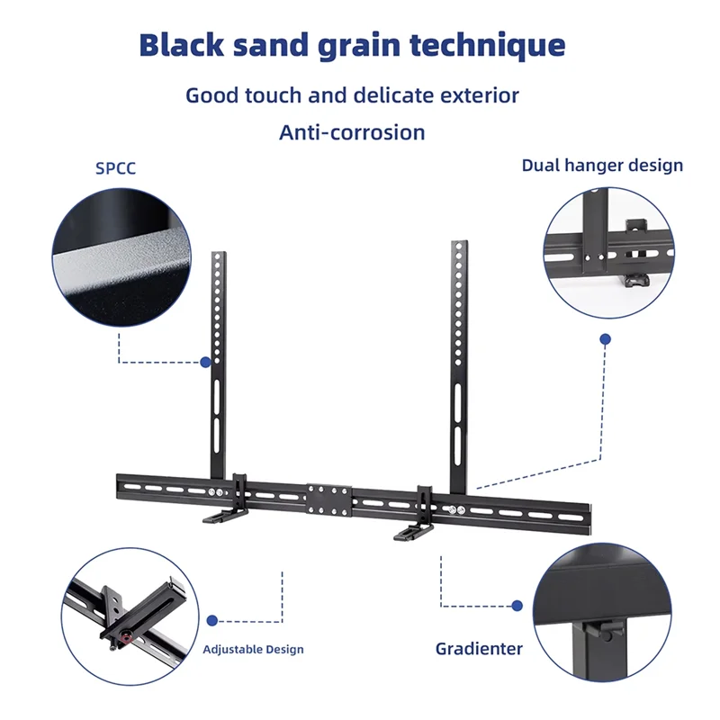 - دعامات مكبر الصوت A25M سهلة التركيب ومستقرة وموثوقة لملحقات حامل تلفاز تلفزيون LCD
