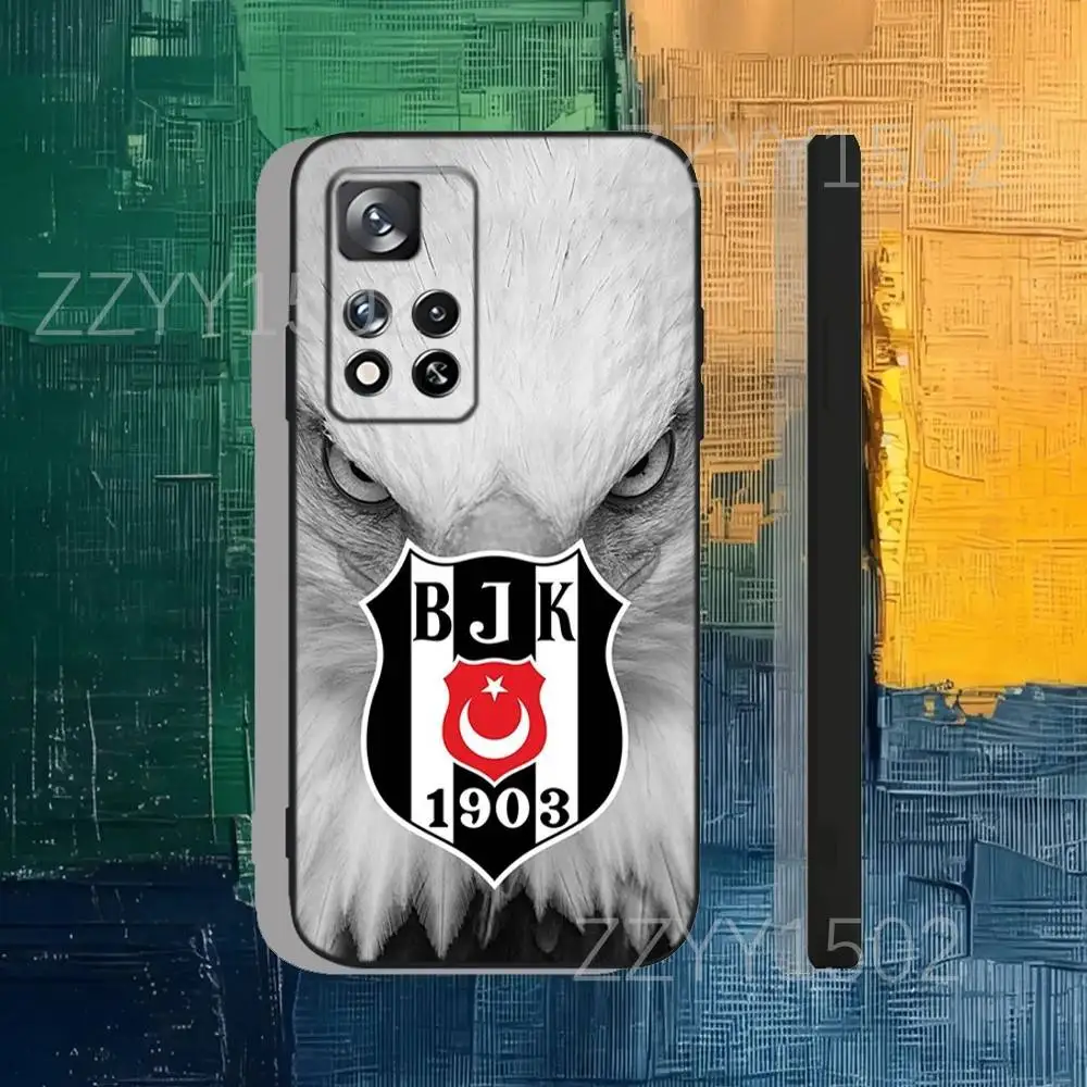 Fashion B-Besiktas B-JK Sports Phone Case For Samsung S25,S24,Ultra,S20,S30,Plus,S22,S23,Ultra,Plus,5G Black Silicone Soft