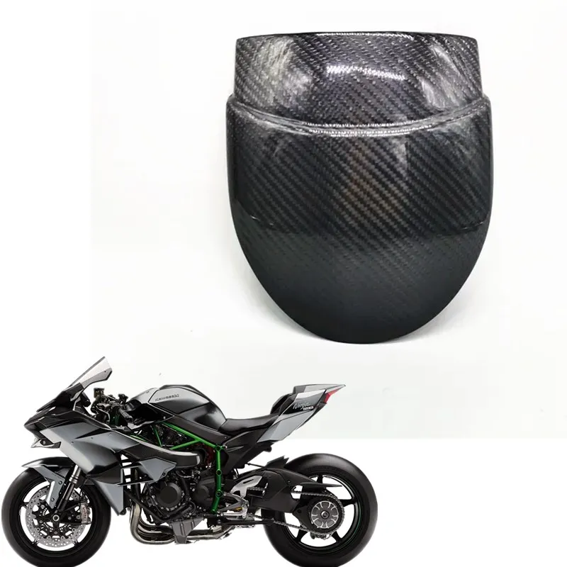 

Запчасти для мотоциклов KAWASAKI H2 H2R, брызговик, брызговик, переднее крыло, удлиненное углеродное волокно H2 R