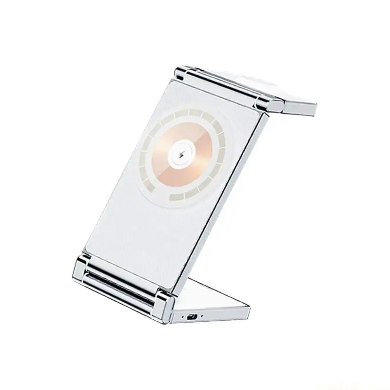 3 In 1 Wireless Charging Stand 15W Fast Charging Support Electronics Adapter For Mobile Phone Smartwatch