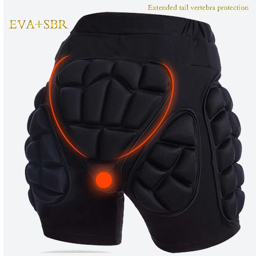 S-3XL Outdoor Sports Ski Skate Snowboard Protection Skiing Protector Skating Protective Hip Padded Shorts