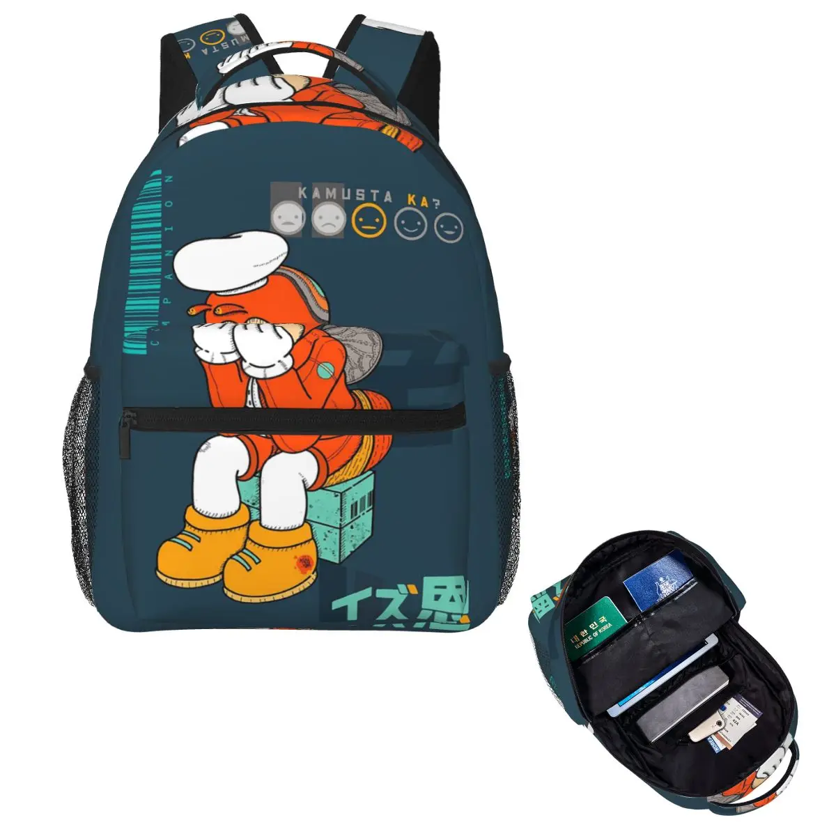 Mochila JOLLIBEE KAMUSTA HYPE BACKPRINT, gran oferta, mochila de gran capacidad para niños, mochila escolar, bolsos de hombro para hombres y mujeres