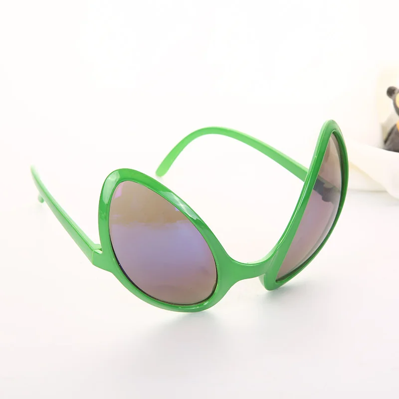 Fashion Glasses Green Alternative Shapes Rainbow Lenses Black Alien Sunglasses For Party Accessories Novelty Gifts Fun Events