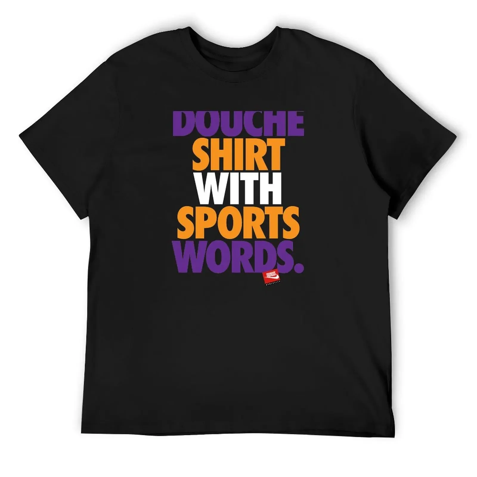 DOUCHE SHIRT WITH SPORTS WORDS T-Shirt plus size clothes cute tops shirts men