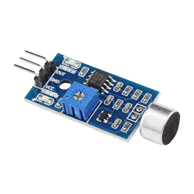 5 個の高感度サウンドセンサーモジュールサウンドコントロールセンサースイッチ検出ホイッスルスイッチマイクアンプ Arduino 用