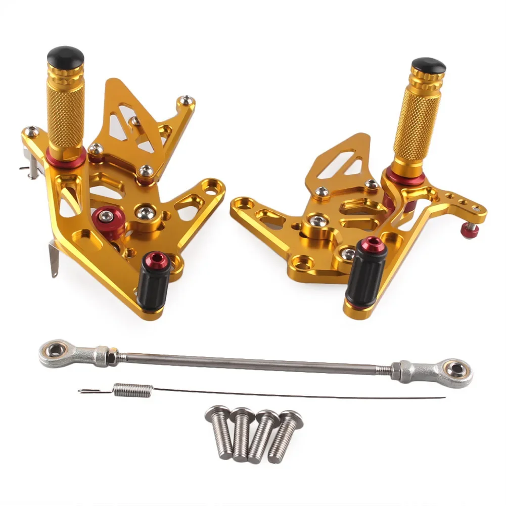 

For Suzuki Hayabusa GSX1300R 1999-2020 1Pair Motorcycle Rear Set Footrests Adjustable Foot Pegs Rest Assembly CNC Aluminum